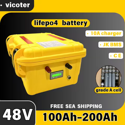 48V Battery Lithium 200Ah 100Ah 120Ah 150Ah Lifepo4 With BMS 16S For 3KW 5KW Backup Power Solar Syst