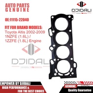 Cylinder Head Gasket for Toyota Altis 2002-2009 1NZFE 1ZZFE 16L 18L Engine Replacement Part High Qua