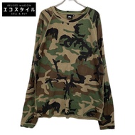 二手 Stüssy 叢林迷彩基本款保暖上衣，XXL 碼 (1140356)