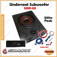 SAMURAIKATANA Underseat Subwoofer SMR-G8 300W Peak Speaker Kereta Car Woofer Bass Amplifier 8 inches