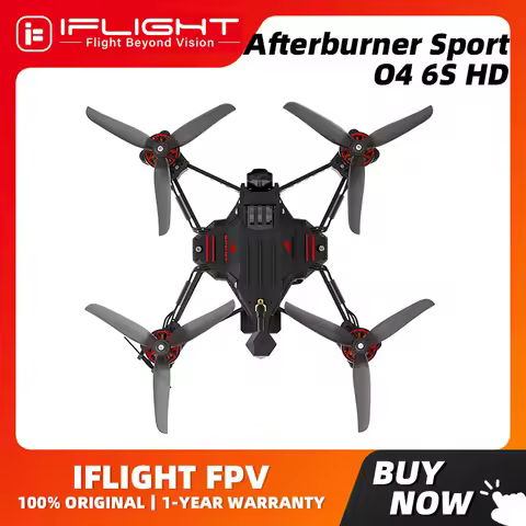 IFLIGHT Afterburner Sport O4 6S HD Freestyle FPV Drone BLITZ E55 4-IN-1 2-6S 55A ESC XING2 2207 1750