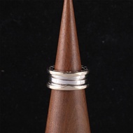 BVLGARI(寶格麗) B.ZERO1 彈簧戒指 三圈 18K白金 48 白金