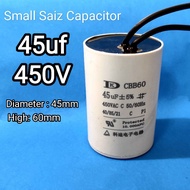 45uf 450v Capacitor Small saiz water pump capacitor kapasitor