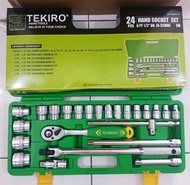 Tekiro kunci Shock set 24 Pcs box plastik 6 PT or 12 PT