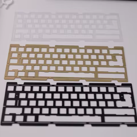 LM60 CNC PC Plate Al Plate Brass Plate 60% DIY Customization Suit For Aluminum Keyboard Case Gasket 