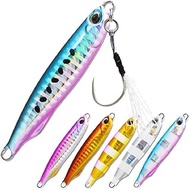 Aoashi Lure Metal Jig Set, 0.7 oz (20 g), 1.1 oz (30 g), 1.4 oz (40 g), 2.1 oz (60 g), Made in Japan