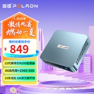 磐镭【办公神器】WI-6  12代英特尔N100 N95系列四核MINI迷你主机商务办公娱乐高清4K便携台式电脑 12代N100/8G D4/256G