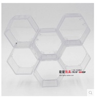 Hexagonal diamond display box model doll doll storage box display transparent display display stand