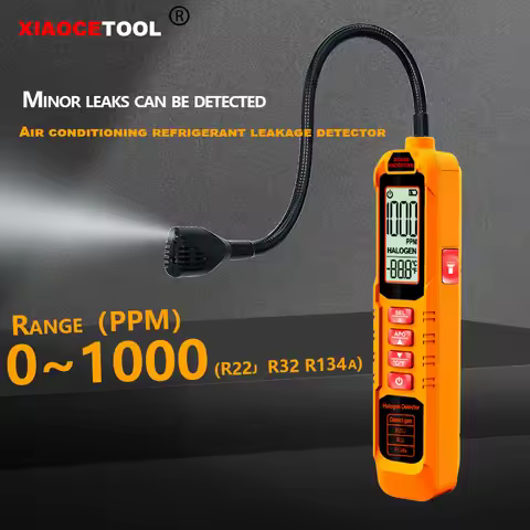 High Sensitivity Freon Leak Detector Halogen Leak Detector R22 R410A R134A R1234YF Refrigerant Gas H