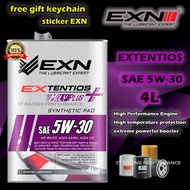 FREE KEYCHAIN#EXN 100% ORIGINAL ‖ EXN MOLYPLUS 5W30 4L - FREE OIL FILTER