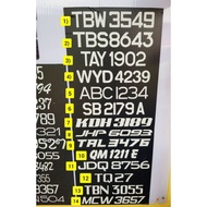 Sticker Nombor Plate Motor/Sticker Motor/Nombor Plate Motor/Plate Motor Depan