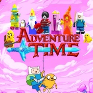 ของเล่นเด็กตัวต่อฟิกเกอร์การ์ตูน Adventure Time Cartoon Anime ขนาดเล็ก