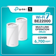 【New】TP-Link Deco BE85 BE22000 WiFi 7 Tri-Band Whole Home AI-Driven Mesh Wifi Router With Homeshield