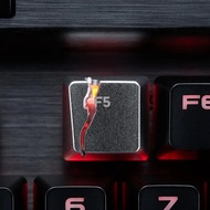 ZOMO Cracked F5 Keycaps Aluminum Alloy Creative Split Type Mechanical Keyboard Accessories F5 Refres