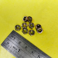 YELLOW NUT M5 8 KEY 8 BOLT NUT/ YELLOW M5 NUT/ ZINK M5 NUT/ M5 NUT/