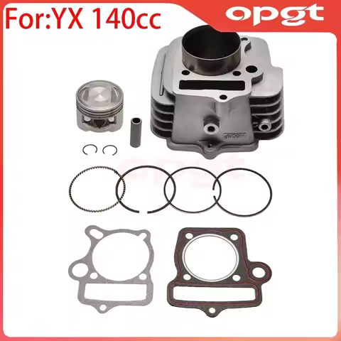 OPGT YX 140CC Complete Engine Cylinder Kit with 56mm Piston Gasket For YINXIANG YX140 1P56FMJ PIT PR
