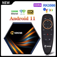 Smart 8K TV Box Android 11 Max 8GB Ram 128GB Rom RK3566 Android 11.0 Media Player  Set Top Box B3.0 4K 60fps