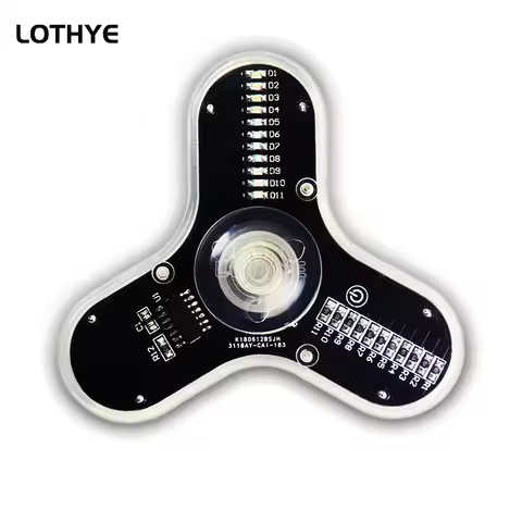 LED Fidget Spinner Manufacture Speaker Atmosphere DIY Electron Kit 3 Leaf Luminous Fingertip Gyro RG