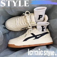 Niche High-end Design Thick Soled Sports and Leisure Board Shoes For Men and Women Hong Kong style C