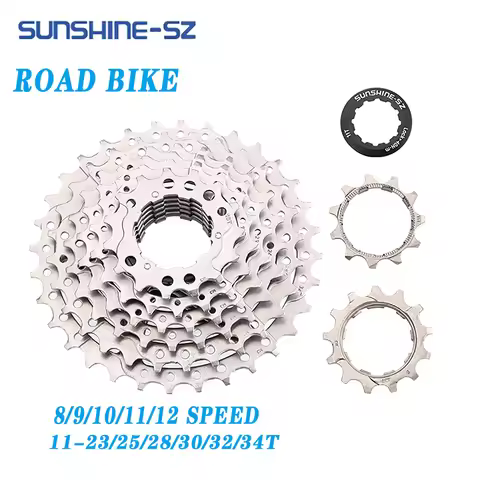 Sunshine HG Road Bike Ultralight Cassette 8 9 10 11 12 Speed 11-23T/25T/28T/30T/32T/34T/36T Bike Fly