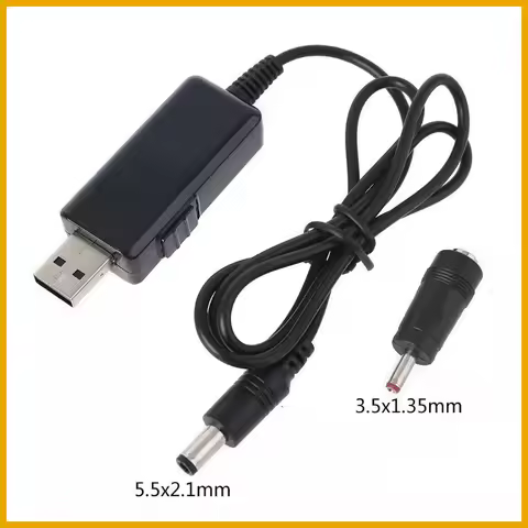 USB Boost Converter DC 5V to 9V 12V USB Step-up Converter Cable 3.5x1.35mm Connecter For Power Suppl