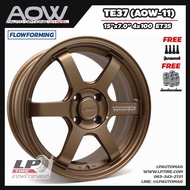 [ส่งฟรี] ล้อแม็ก AUTO OPTION รุ่น AOW11 ลาย TE37 ก้านยก ขอบ15" 4รู100 สีCopper กว้าง7" ล้อเบา FlowForming 5.65kg จำนวน 4 วง