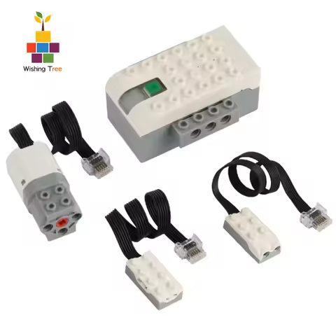 MOC Building Blocks Power Bulk Kit Compatible with WeDo 2.0 EV3 Includes Hub Medium Motor Tilt Senso
