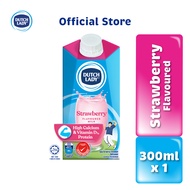 Dutch Lady UHT Milk Strawberry Flavoured 300ml [Exp 07 Oct 2026 & / Later]