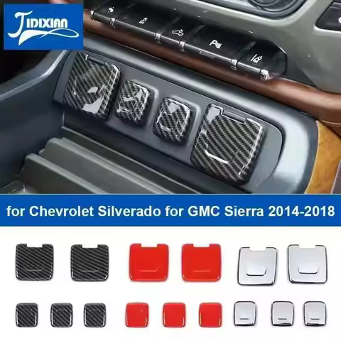 JIDIXIAN Car Power Supply USB Socket Decoration Cover Fit for Chevrolet Silverado for Gmc Sierra 201
