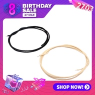 Esquirla แพ็ค2ผ้าคอตตอน Pushback สายกีตาร์ทองแดง22 AWG สีดำ/ขาว