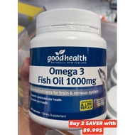 [🇸🇬Stock] Good Health Omega 3 Fish Oil 1000 mg 300capsules Expried:03/2027
