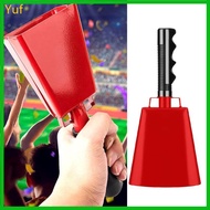 Yuf Cowbells With Reinforced Wrist Attachments 9Inch Handheld Cowbells Suitable For Stadiums Parades
