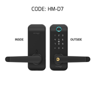 HEMOS 5 IN 1 TTLOCK SMART DOOR LOCK APP REMOTE UNLOCK FINGERPRINT PASSWORD CARD ANTI-THEFT HM-D7