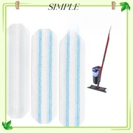 SIMPLESHOP Reusable Microfiber Mop Pad, Removable Cotton Flat Mop Replacement Cloth,  Washable Floor