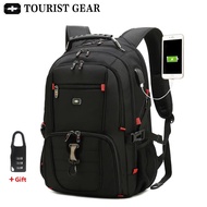 Men's Swiss Backpacks Travel Bag Business Anti Theft Backpack Men Mochila USB Charging 15.6 17 Inch Laptop Backpack Waterproof