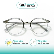 KAO Plus colorful round shape women's fashion eyeglass frames made of plastic and metal C5311