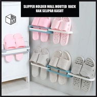 MYB 3 in 1 Rak Selipar Rak Kasut Shoes Storage Hanging Rack Slipper Holder Wall Mounted Hanging Storage
