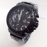 Swiss Army *DHC SA2193 - Jam Tangan Fashion Pria - Full Stainless Steel - Chrono Mode Aktif [Black]