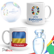 Euro 2024 Mug Cup Ukraina Flag Souvenir Euro 2024 Ukraina