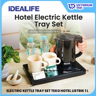 VICTORIUM - IDEALIFE IL-111s HOTEL ELECTRIC KETTLE TRAY SET – 1L HOTEL ELECTRIC KETTLE (IL-111S)