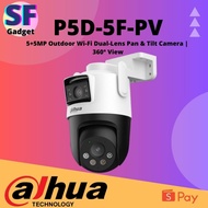 Dahua P5D-5F-PV (5+5MP Outdoor Wi-Fi Dual-Lens Pan & Tilt Camera |  360° View)