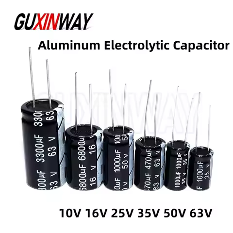 Aluminum Electrolytic Capacitor 10V 16V 25V 35V 50V 63V 2.2 3.3 4.7 10 33 47 100 220 330 470 1000 22