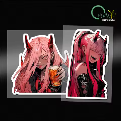 02 Anime Car Stickers Laptop Motorcycle Bumper Vinyl Stickers Scratch Resistant Fashion Decoration