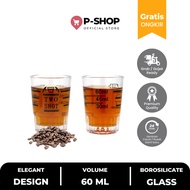 One shot espresso Glass/45ml shot Glass/coffee Measuring Cup/espresso coffee maker
