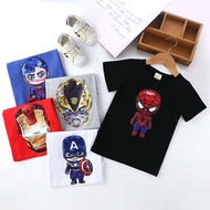 Shinny005  READY STOCK  Boys Shirt Baby Shirt Boy Girl Fashion Marvel Hero Tshirt LED Shirt Kids Lig