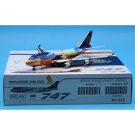 XX40213A Alloy Collectible Plane Gift JC Wings 1:400 Singapore Airlines Boeing B747-400 Diecast Airc