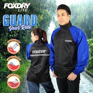 FOXDRY Lite Raincoat Waterproof Set Motorcycle Baju Hujan Set Sekali Seluar Motosikal (100% Dijamin 