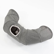 U-Shaped Channel Gray Cat Tunnel Toy Cat Toy Fur Ball Foldable Cat Channel Cat Toy