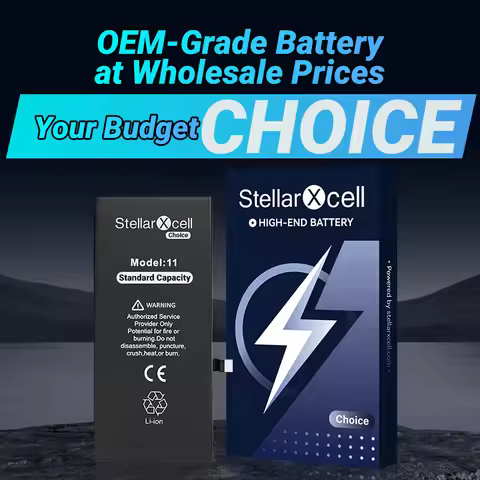 StellarXcell Battery for iPhone OEM TI Chip Battery iPhone7 8plus XS XR 11 12mini 13pro 14pro 15prom