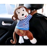 Hanging monkey doll tissue holder, car hanging tissue holder